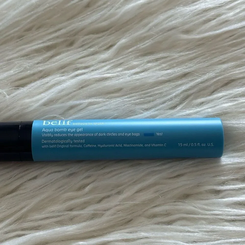 belif Aqua Bomb Depuffing Eye Gel with Caffeine + Hyaluronic Acid